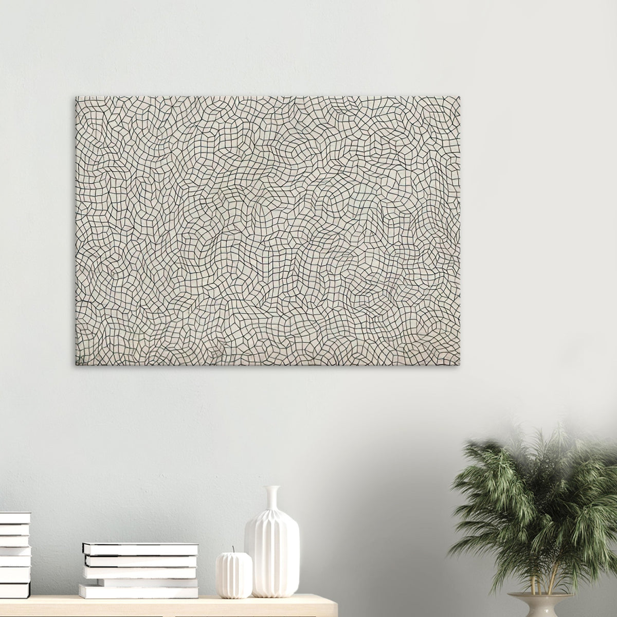 Yayoi Kusama canvas print — Infinity Nets [Kusama 51] explores Kusama’s Infinity Net as a field built from countless repeated marks