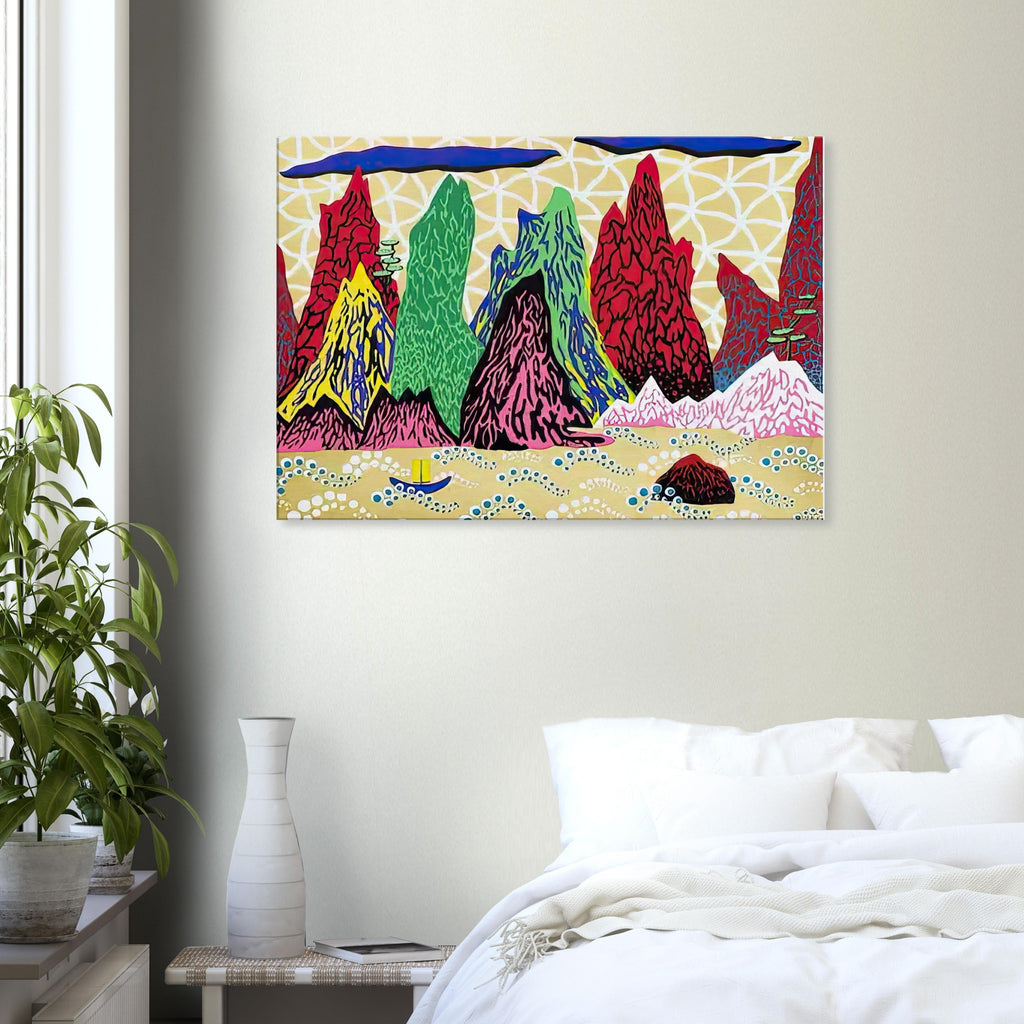 Yayoi Kusama canvas print — Yangtze River identifies one of Asia’s great waterways, bringing a geographical and atmospheric subject into Kusama’s oeuvre