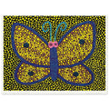 Yayoi Kusama poster — Papillon I from Amour pour Toujours explores the butterfly as a symbol of delicacy and transformation, 15x20 cm / 6x8″