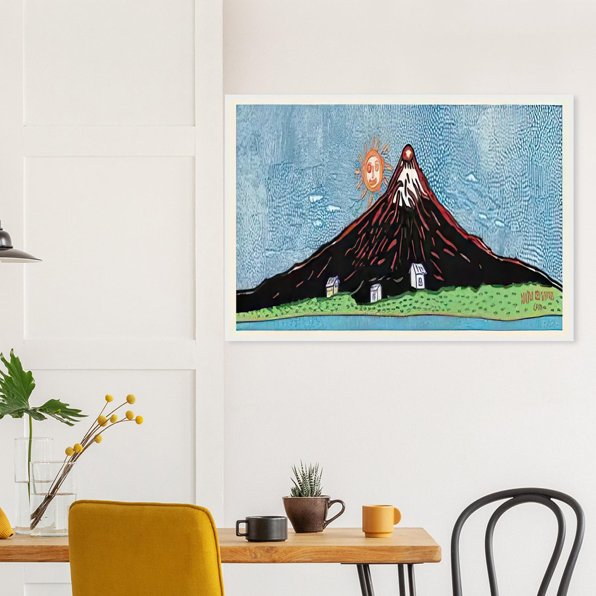 Yayoi Kusama framed print — Mt