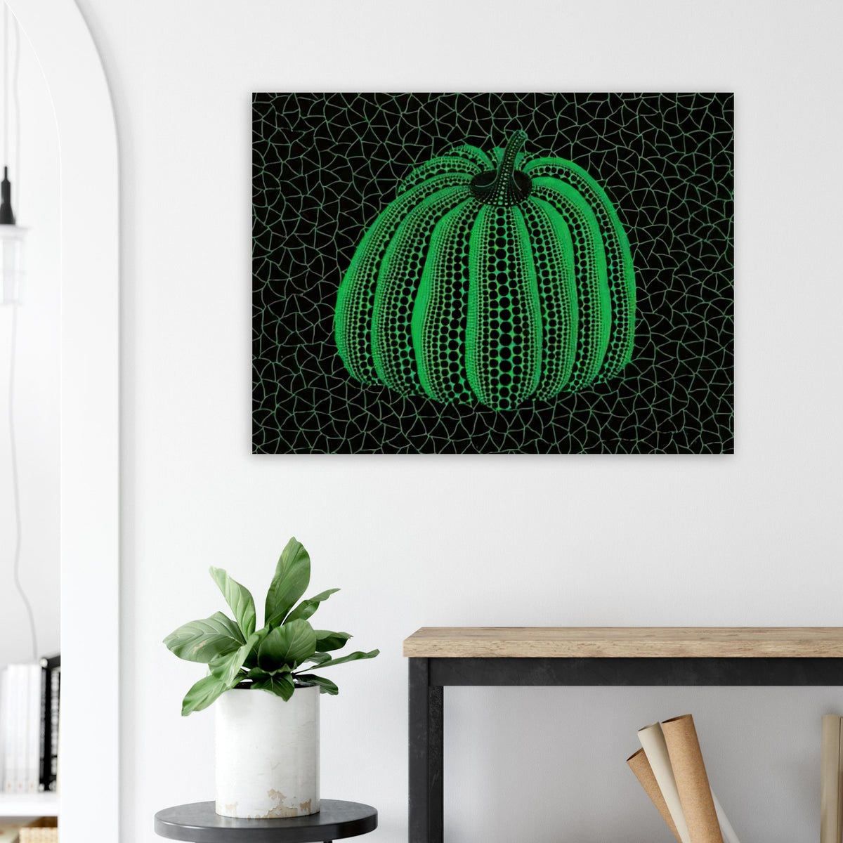 Yayoi Kusama poster — Pumpkin (GY) is one precisely named variation on Yayoi Kusama’s iconic pumpkin theme