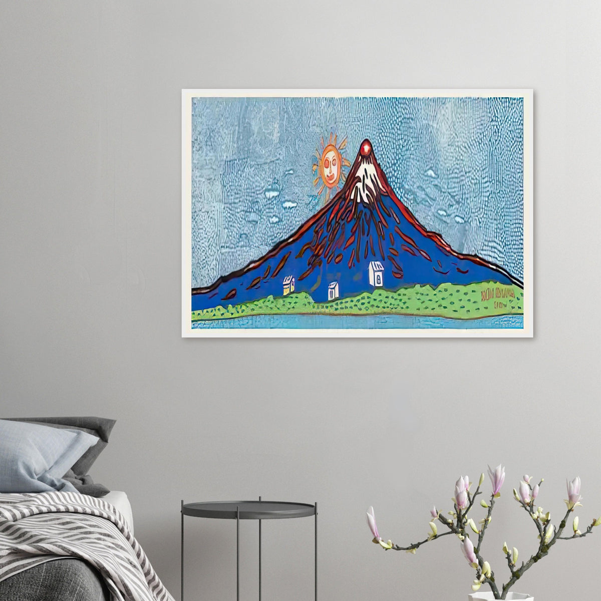 Yayoi Kusama framed print — Mt