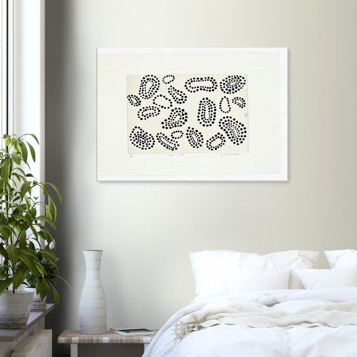 Yayoi Kusama canvas print — Polka Dots concentrates attention on one of Kusama’s most recognizable artistic building blocks: the repeated circle