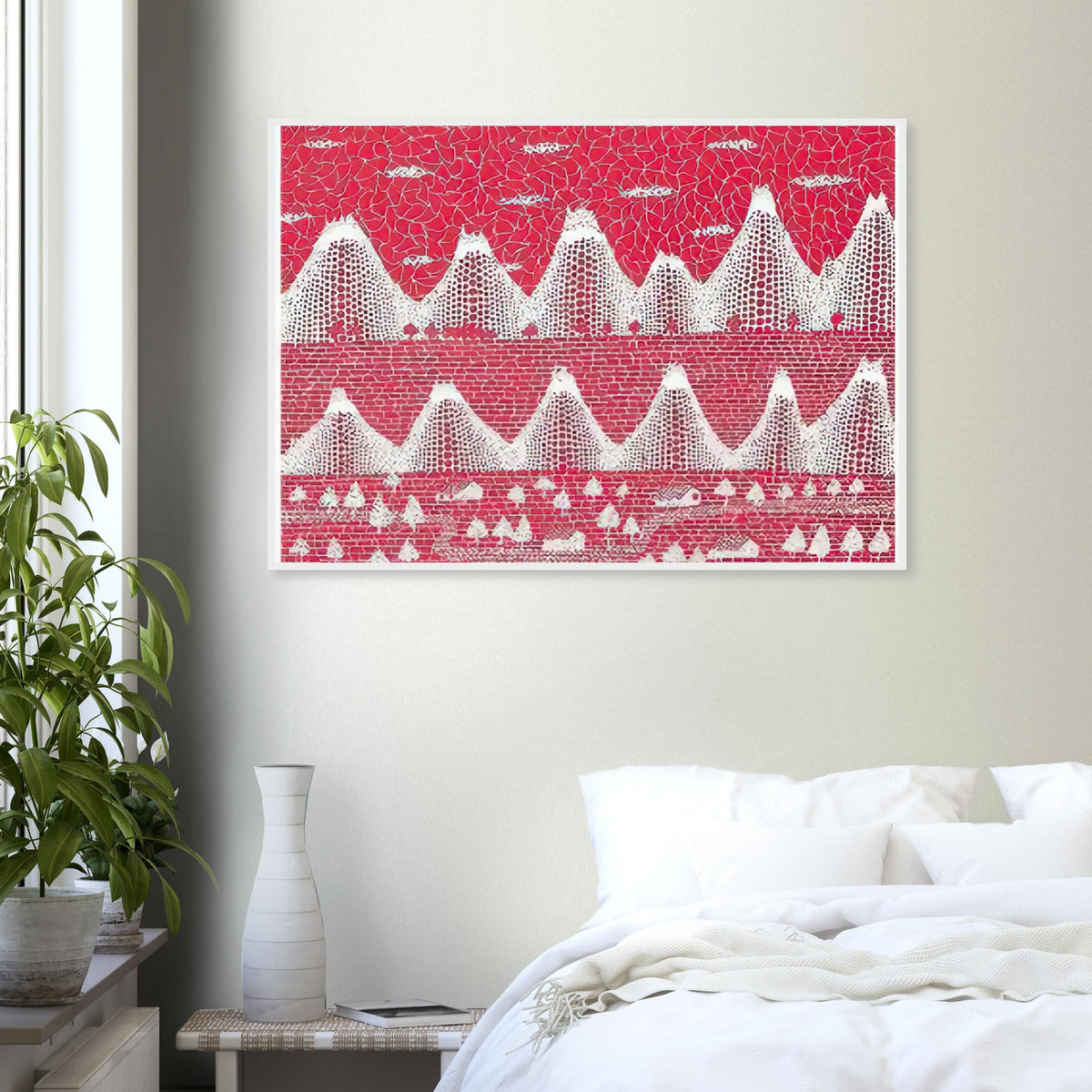 Yayoi Kusama framed print — The Shinano Road refers to a route through a region associated with Kusama’s native Nagano Prefecture