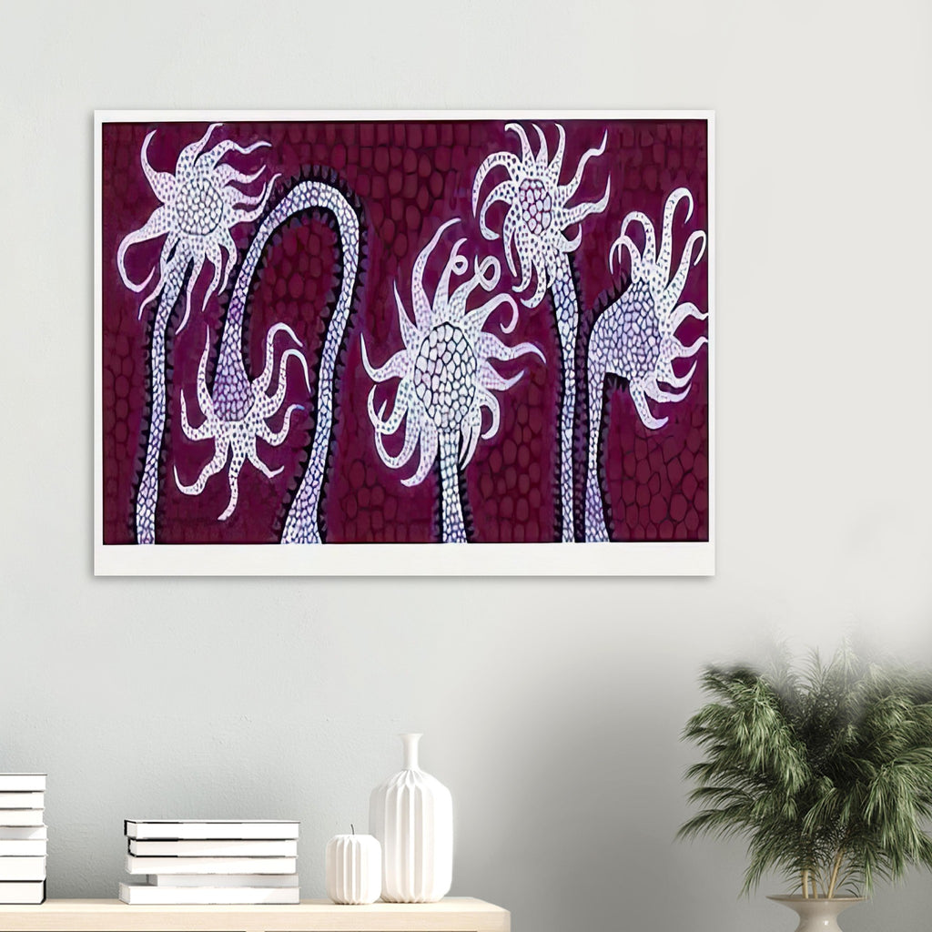 Yayoi Kusama poster — Night Flowers (A) explores the mystery of blossoms after dark
