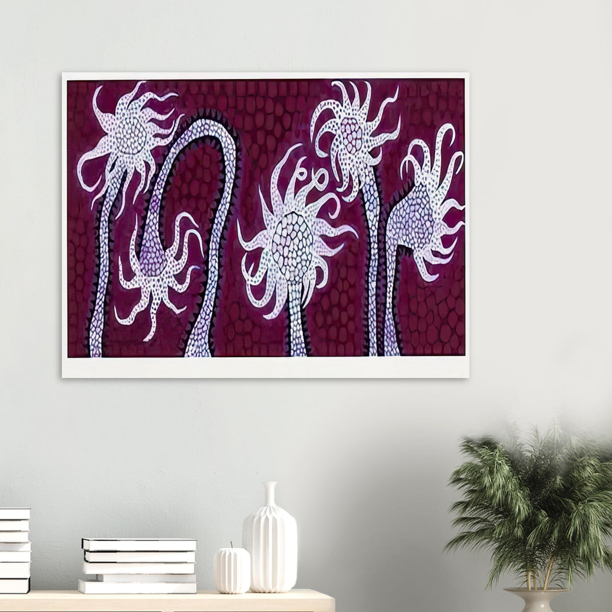 Yayoi Kusama poster — Night Flowers (A) explores the mystery of blossoms after dark