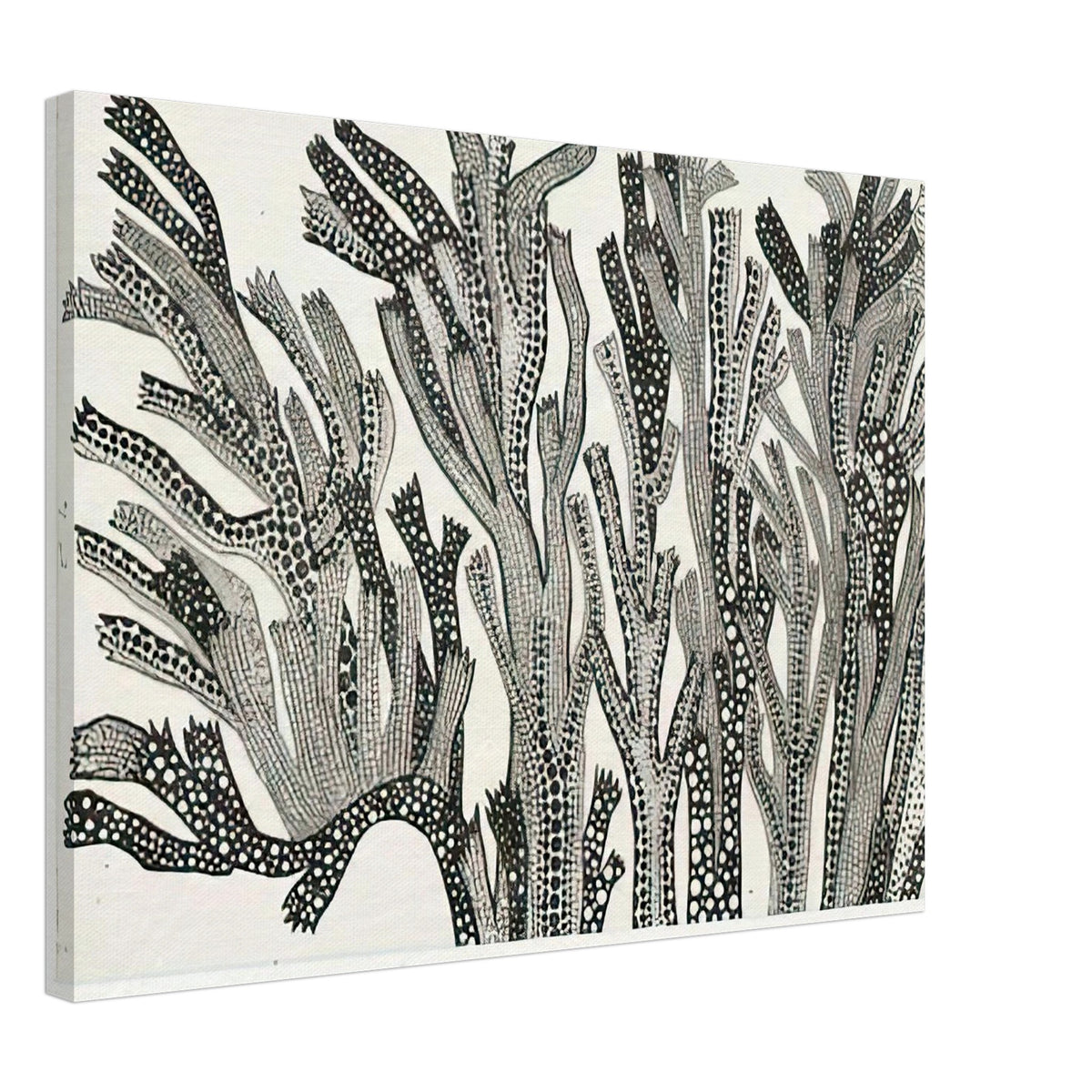 Yayoi Kusama canvas print — Spring suggests the renewal of the natural world through a seasonal title rather than a single isolated object, 45x60 cm / 18x24″