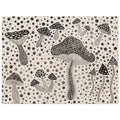 Yayoi Kusama poster — Mushrooms brings a humble woodland organism into Kusama’s world of organic growth and proliferating forms, 15x20 cm / 6x8″
