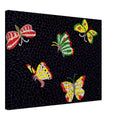Yayoi Kusama canvas print — Butterfly [Kusama 82] by Yayoi Kusama takes the lightness of a butterfly and gives it graphic intensity through pattern, 45x60 cm / 18x24″
