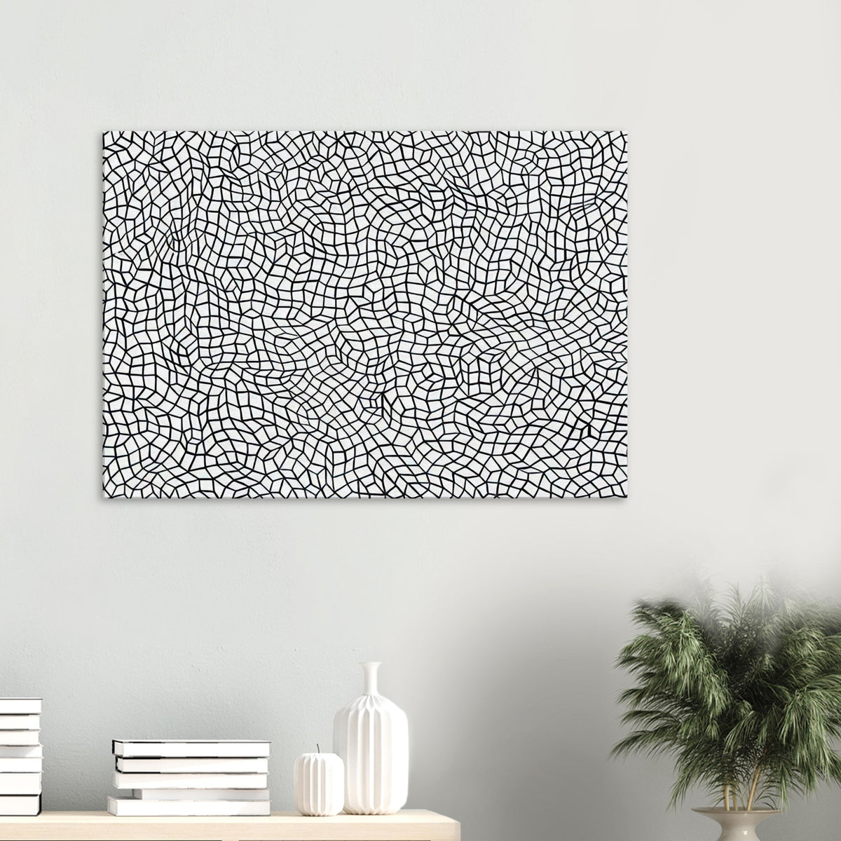 Yayoi Kusama canvas print — Infinity Nets [Kusama 48] explores Kusama’s Infinity Net as a field built from countless repeated marks