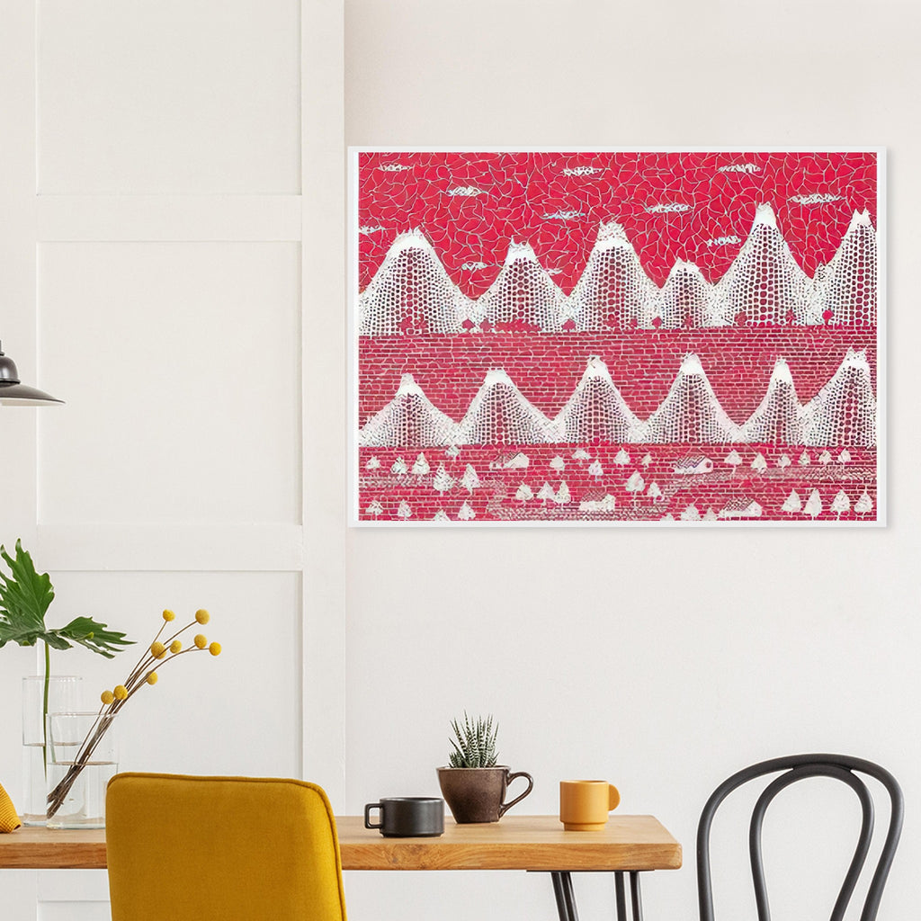 Yayoi Kusama framed print — The Shinano Road refers to a route through a region associated with Kusama’s native Nagano Prefecture