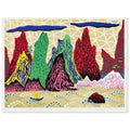 Yayoi Kusama poster — Yangtze River identifies one of Asia’s great waterways, bringing a geographical and atmospheric subject into Kusama’s oeuvre, 15x20 cm / 6x8″