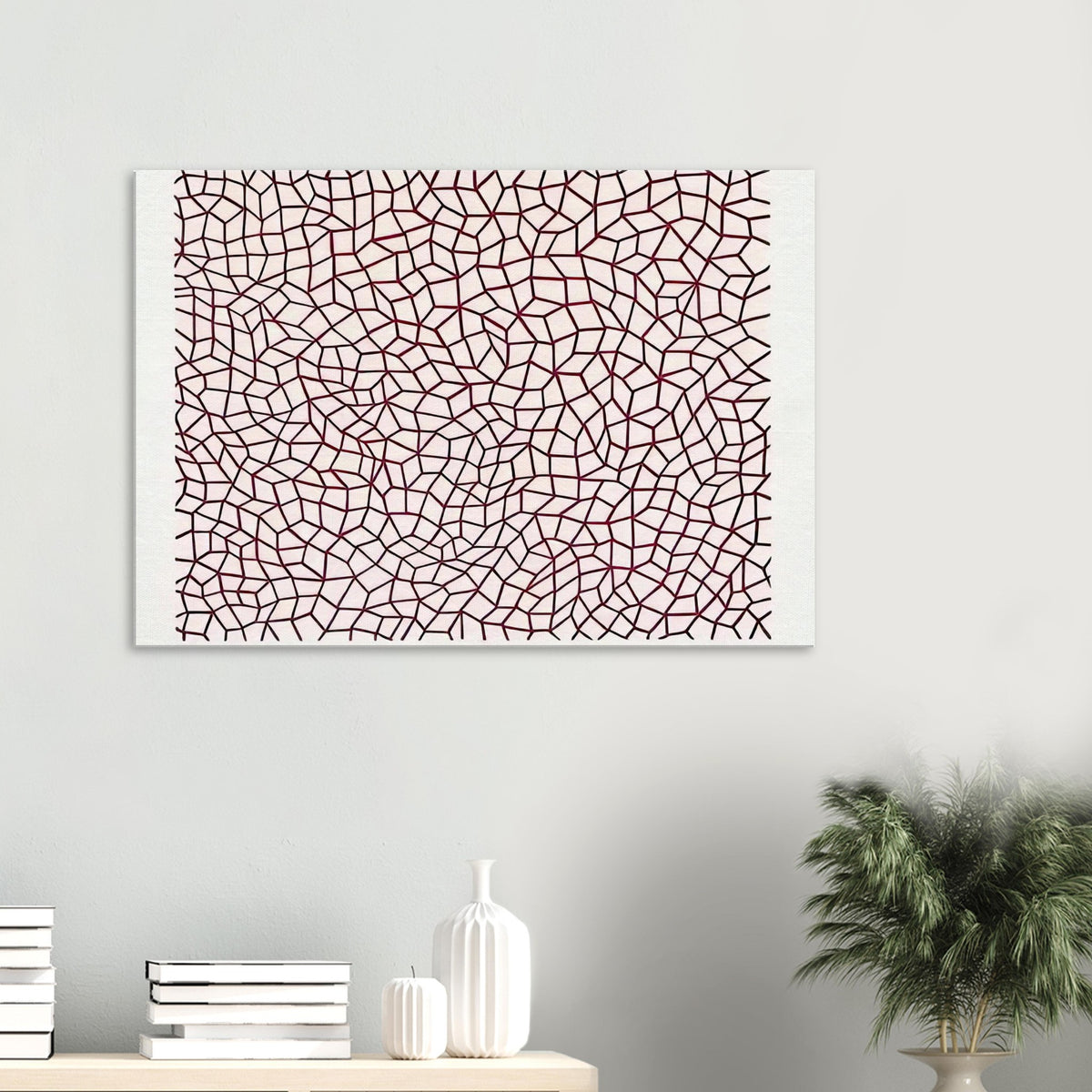 Yayoi Kusama canvas print — Infinity Nets (1958) [Kusama 14] explores Kusama’s Infinity Net as a field built from countless repeated marks