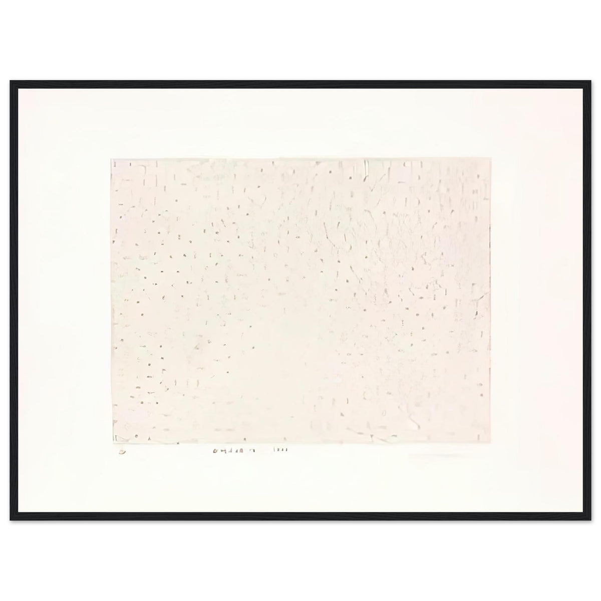 Yayoi Kusama framed print — Infinity Nets (B) [Kusama 204] explores Kusama’s Infinity Net as a field built from countless repeated marks, black frame, 60x80 cm / 24x32″