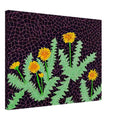 Yayoi Kusama canvas print — Dandelions [Kusama 85] approaches a common meadow flower as a subject worth close observation, 45x60 cm / 18x24″
