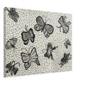 Yayoi Kusama canvas print — Butterflies draws on the delicate symmetry and movement of a familiar insect, a recurring subject in Kusama’s printmaking, 45x60 cm / 18x24″