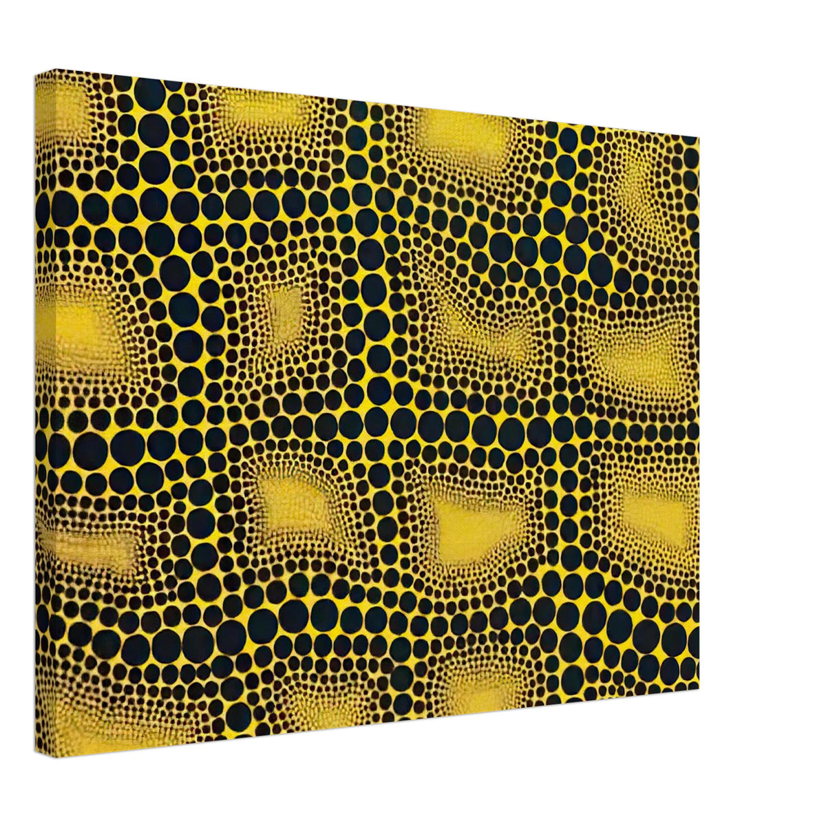 Yayoi Kusama canvas print — Town introduces a built environment into Kusama’s range of natural and domestic subjects, 45x60 cm / 18x24″