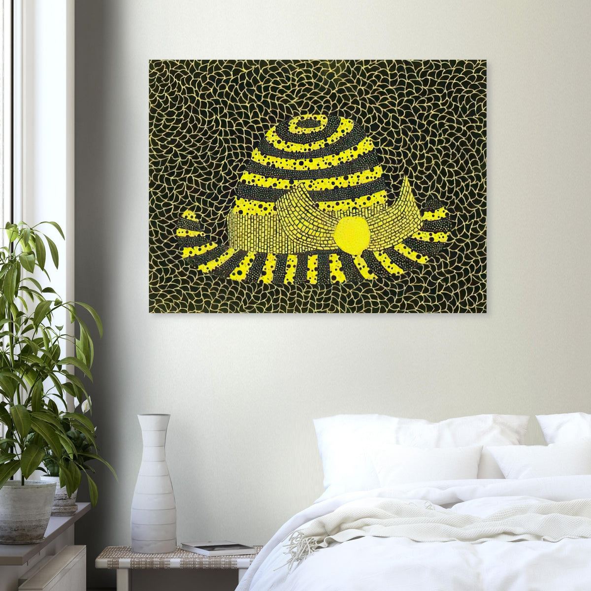 Yayoi Kusama poster — Hat (3) turns an everyday hat into a subject for playful observation