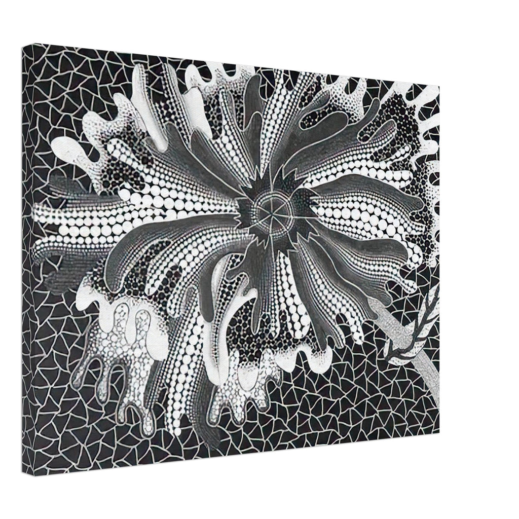 Yayoi Kusama canvas print — Flower (XL) treats a single flowering motif as a complete visual world, 45x60 cm / 18x24″