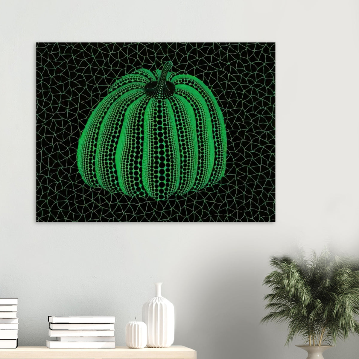 Yayoi Kusama poster — Pumpkin (GY) is one precisely named variation on Yayoi Kusama’s iconic pumpkin theme