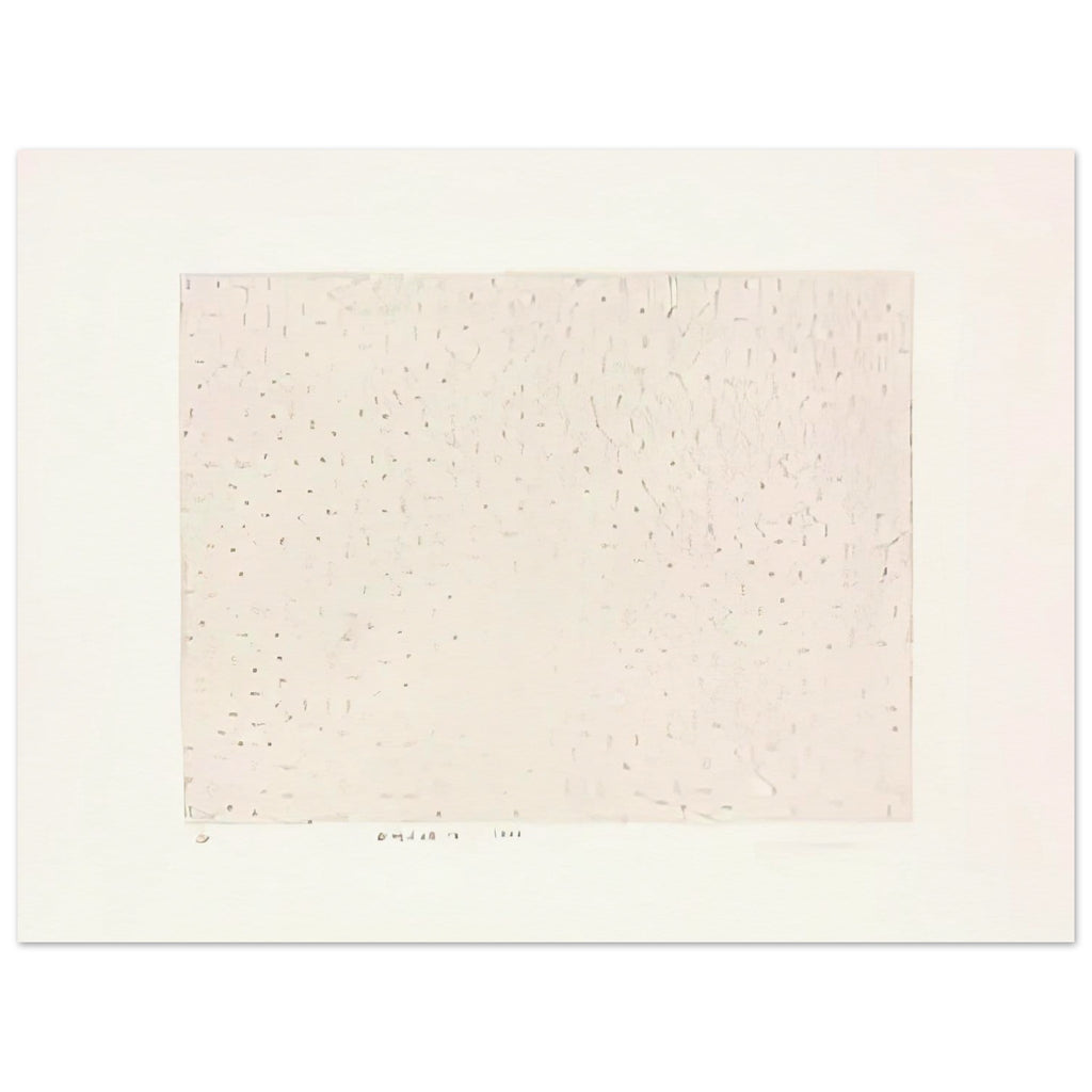 Yayoi Kusama poster — Infinity Nets (B) [Kusama 204] explores Kusama’s Infinity Net as a field built from countless repeated marks, 15x20 cm / 6x8″