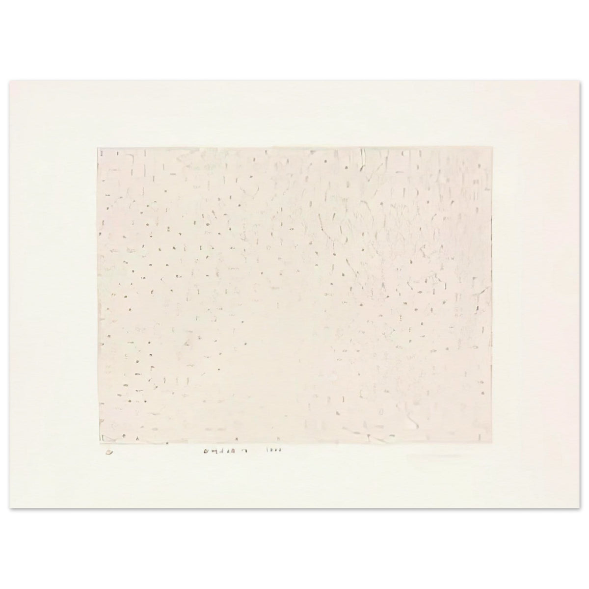 Yayoi Kusama poster — Infinity Nets (B) [Kusama 204] explores Kusama’s Infinity Net as a field built from countless repeated marks, 15x20 cm / 6x8″