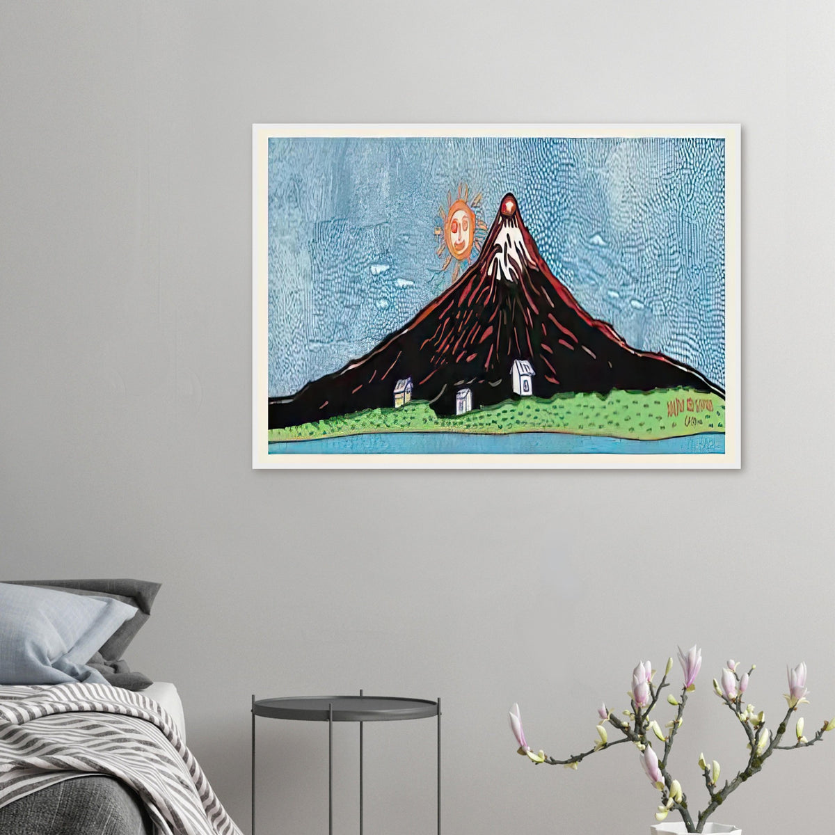 Yayoi Kusama framed print — Mt