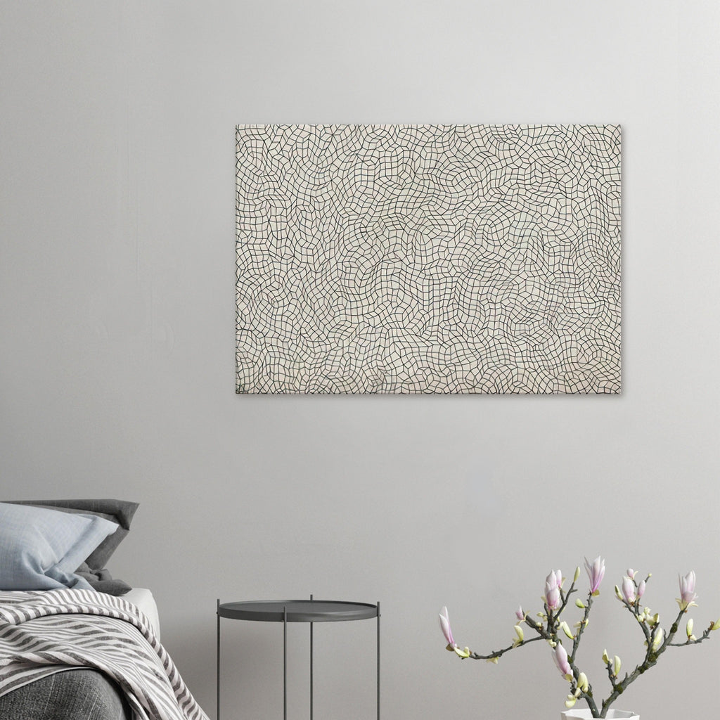 Yayoi Kusama canvas print — Infinity Nets [Kusama 51] explores Kusama’s Infinity Net as a field built from countless repeated marks