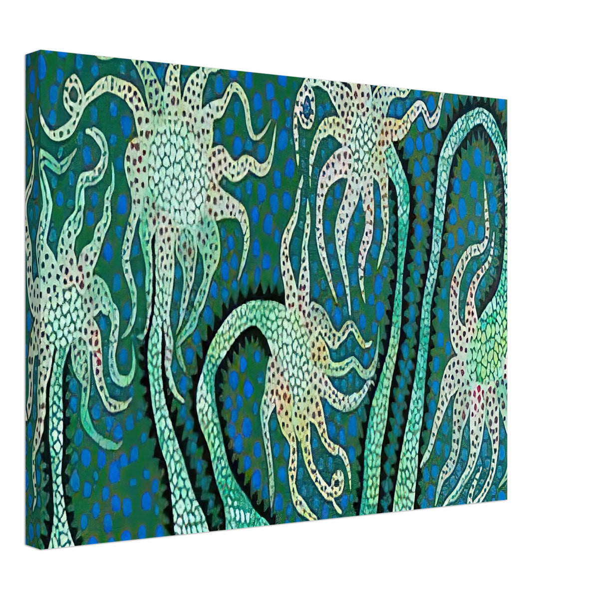 Yayoi Kusama canvas print — Night Flowers (B) explores the mystery of blossoms after dark, 45x60 cm / 18x24″
