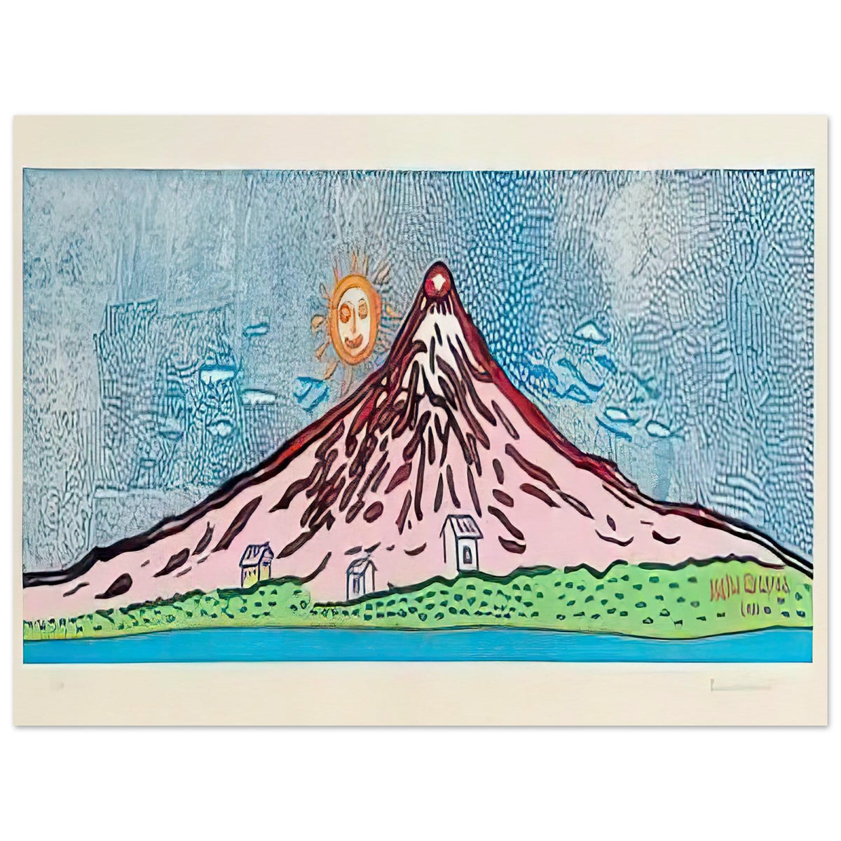 Yayoi Kusama poster — Mt, 15x20 cm / 6x8″