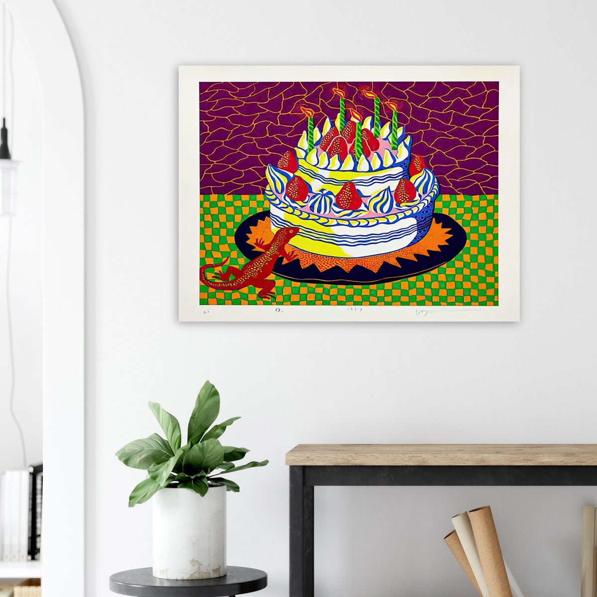 Yayoi Kusama poster — Night introduces a quieter, open-ended atmosphere into a body of work often associated with highly charged repetition