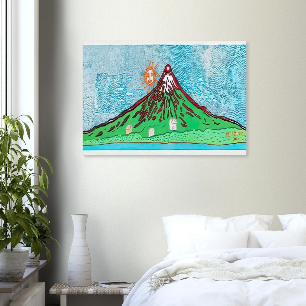 Yayoi Kusama canvas print — Mt. Fuji in Seven Colours: All About Mt. Fuji That I Have Loved My Whole Life is