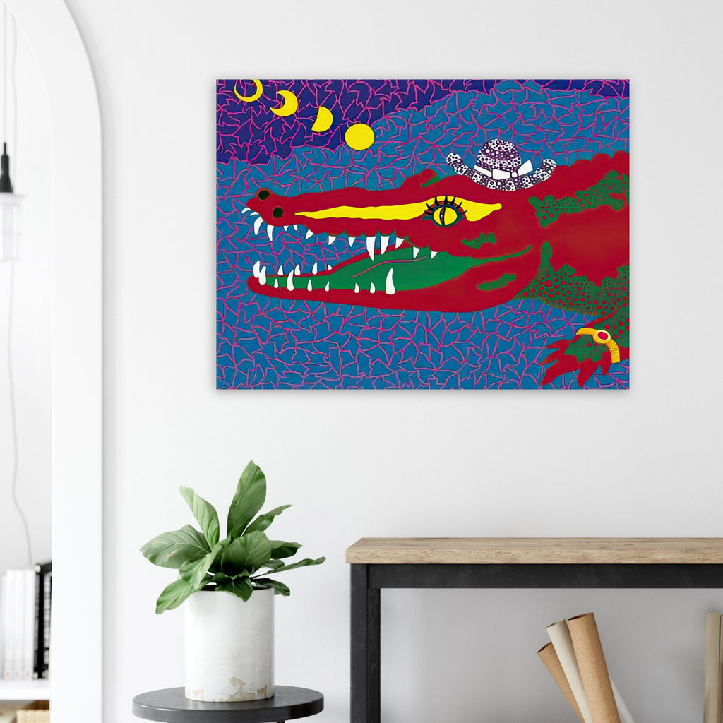 Yayoi Kusama poster — Lunar Eclipse draws on a celestial event in which one form interrupts another, creating an image of concealment and change