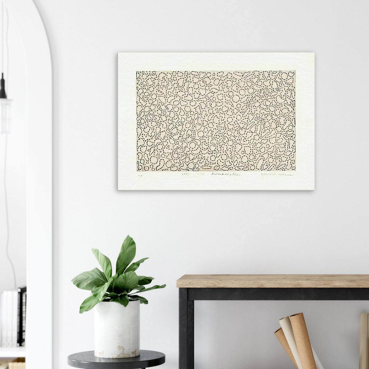 Yayoi Kusama canvas print — Accumulation evokes Kusama’s practice of allowing repeated forms to multiply until they overwhelm an ordinary surface