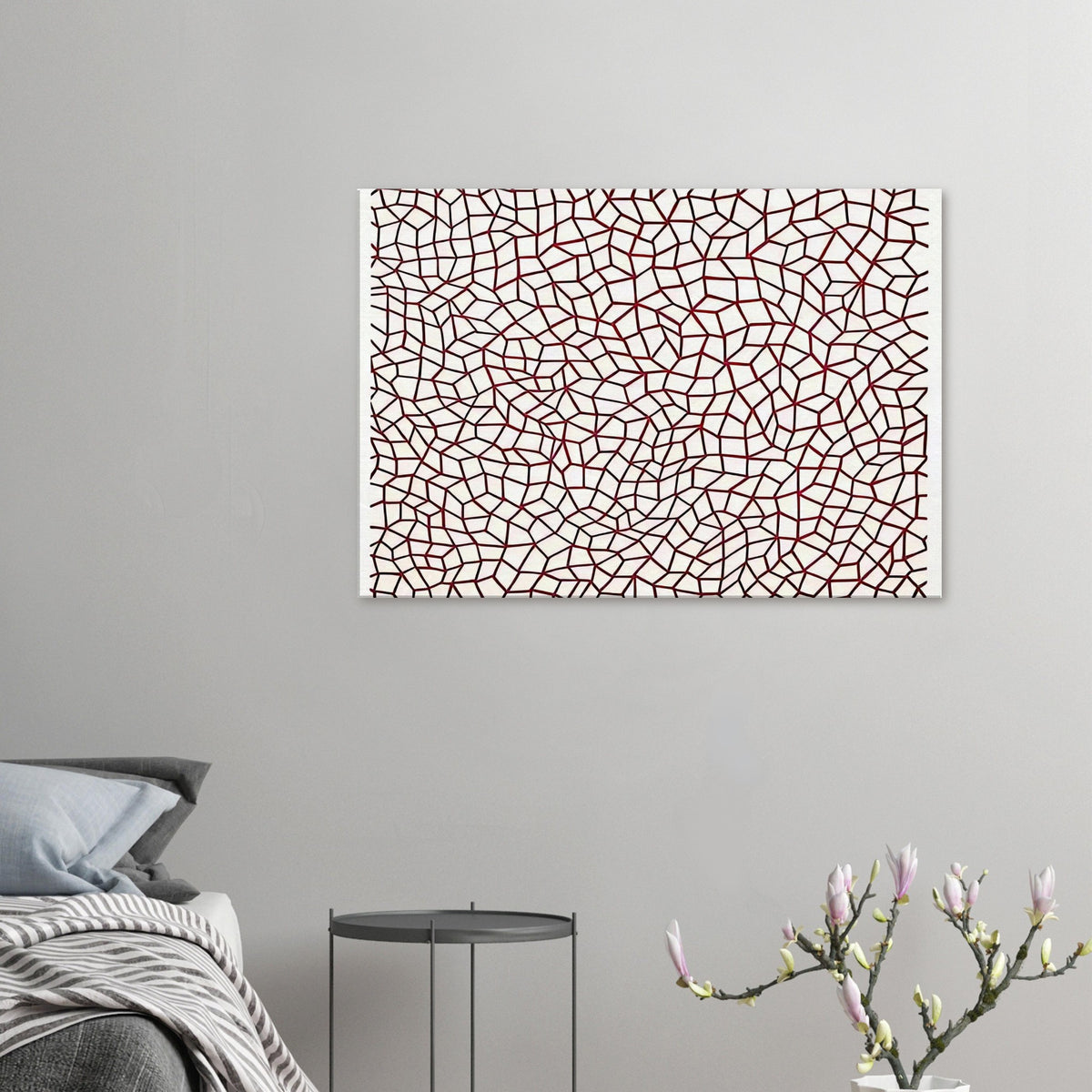 Yayoi Kusama canvas print — Infinity Nets [Kusama 76] explores Kusama’s Infinity Net as a field built from countless repeated marks