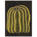 Yayoi Kusama poster — Pumpkin (T) belongs to the family of distinctly coded pumpkin works through which Kusama revisits her favorite plant, 15x20 cm / 6x8″