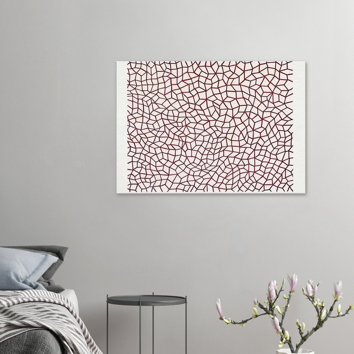 Yayoi Kusama canvas print — Infinity Nets (1958) [Kusama 14] explores Kusama’s Infinity Net as a field built from countless repeated marks