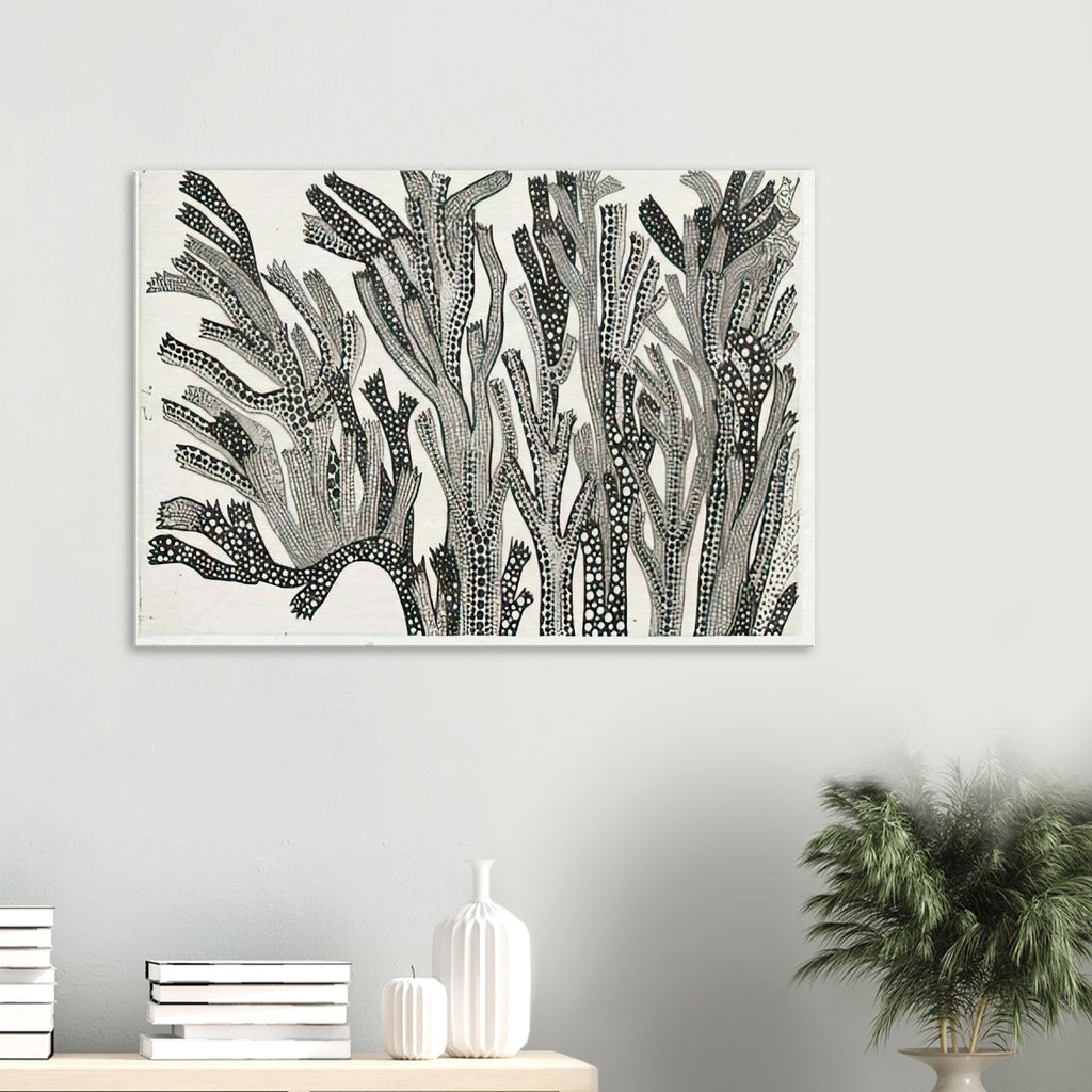 Yayoi Kusama canvas print — Spring suggests the renewal of the natural world through a seasonal title rather than a single isolated object